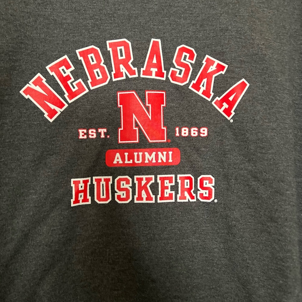 GBR in this Nebraska Alumni sweatshirt